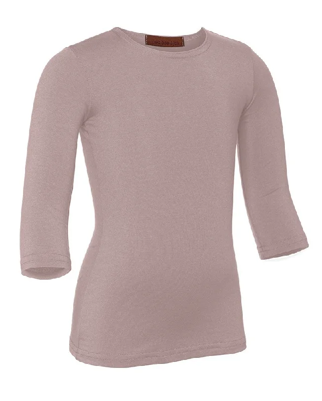 PB&J Girls Modal 3/4 Sleeve Shell - Mauve