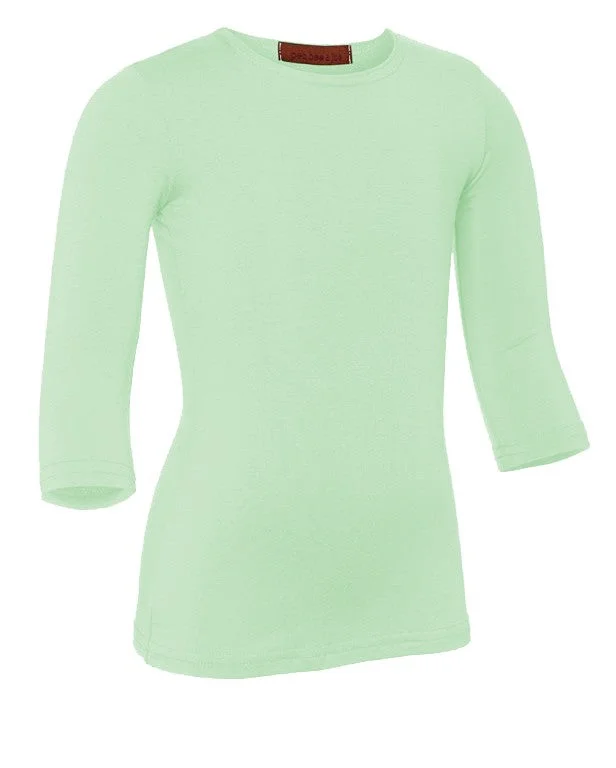 PB&J Girls Modal 3/4 Sleeve Shell - Mint