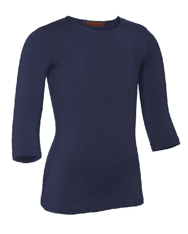 PB&J Girls Modal 3/4 Sleeve Shell - Navy