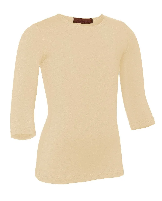 PB&J Girls Modal 3/4 Sleeve Shell - Peach