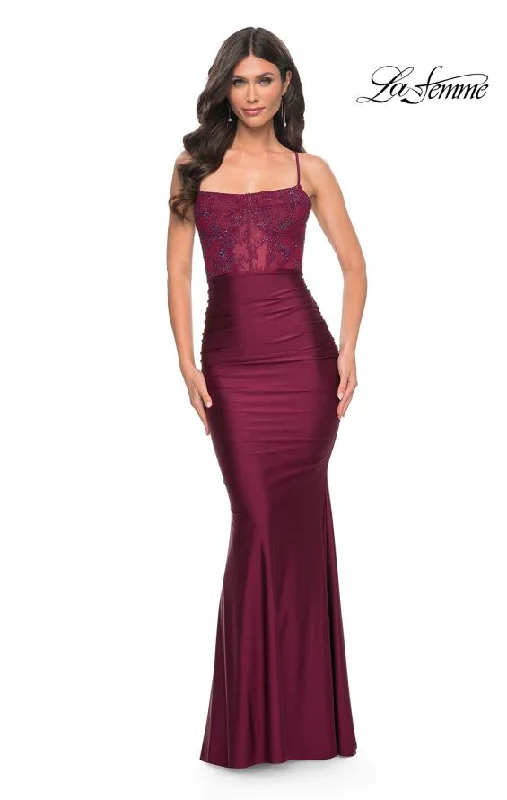 lace prom dressesProm Dress 31857 | Dark Berry