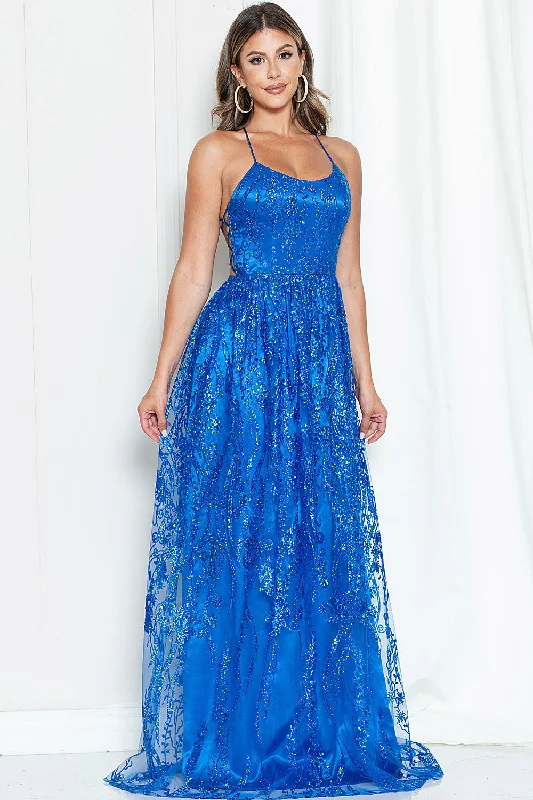 lace-up prom dressesProm Dress MF21919 | Royal Blue